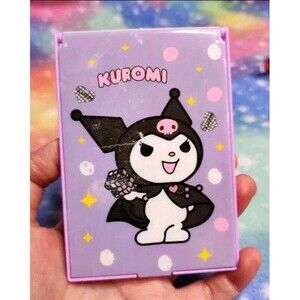 Boda Kuromi Compact Mirror & Comb Sanrio Hello Kitty Kawaii Beauty Travel Gift